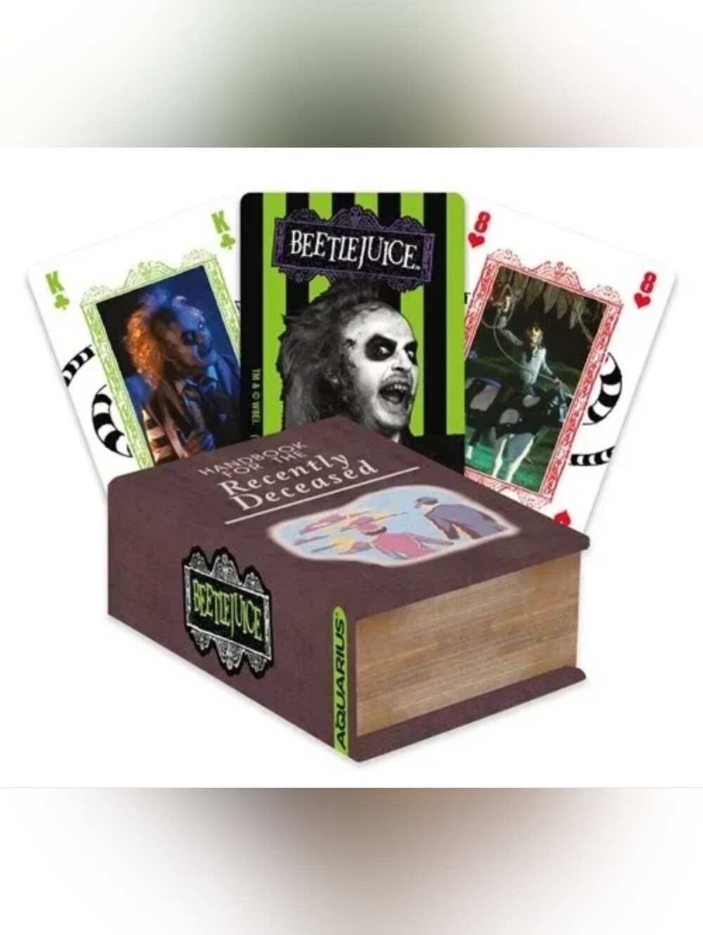 Beetlejuice 'Handbook for the Recently Deceased' Prop Book with Playing Cards